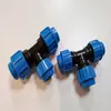 Conector Rápido de PE Codo Tes Unión Recta Conector Rápido Rosca Hembra Rosca Macho Tapón Válvula de Bola de PE Riego Conectores Rápidos Unión