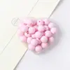 Cuentas Redondas de Color Sólido Acrílico para Niños DIY Hecho a Mano Material para Abalorios Cuentas de Color Primavera Cuentas de Color Caramelo Cuentas Dispersas Venta al por Mayor