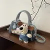 Bolso Boston de Dibujos Animados de Cachorro Transfronterizo, Gran Capacidad, Bolso de Mano de Moda y Versátil para el Trabajo, Bolso Cruzado Lindo y Moderno de Nicho