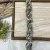 Collar y Puños de Chaqueta Estilo Chanel de 2 cm de Ancho Resistentes Borde de Encaje de Cordón de Cuentas Tejido a Mano Bandas de Borde Accesorios Otros