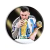 Estrela da Copa do Mundo Ronaldo Messi Acessórios de Futebol Broche Emblema