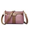 Bolsa feminina nova 2024 bolsa carteiro feminina de meia idade bolsa mãe pequena bolsa quadrada bolsa de ombro feminina uma geração de cabelo