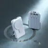 Power Bank Magnético Certificado 3C com Grande Capacidade, Carregamento Rápido, Suporte e Cabo, Adequado para Uso em Aviões, com Logotipo Personalizável