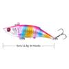 Set de Cebo de Plástico Micro Vib para Pesca de Lubina, Lentejuela para Lanzamiento Largo, Adecuado para Agua Dulce, Set de Señuelos de Pesca Todo Incluido