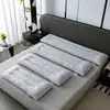 Almohada Larga Doudou de Tacto Frío Masaje Doble Persona Almohada de Pareja Almohada Larga Integrada para Proteger las Vértebras Fuertes del Colapso Núcleo de Almohada para el Hogar