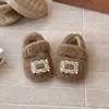 Zapatos de Princesa para Niña con Pedrería y Piel 2026 Invierno Zapatos de Algodón y Piel Lindos Suaves Adorables para Bebé Niña Mocasines Elegantes