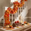 Suprimento Especial para Folha de Bordo Simulada de Cores de Outono Transfronteiriça, Vinha, Venda Quente na Amazon, Plantas Verdes Simuladas, Decoração de Lareira de Halloween, Mesa de Jantar