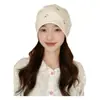 Jq Jingqi [Malla Transpirable] Gorro Postparto Otoño Algodón Puro Gorro de Maternidad con Bordado de Caballito Protección de Frente a Prueba de Viento para Todas las Estaciones