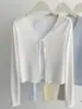 Cárdigan de Punto con Protección Solar de Tencel para Mujer, Cubre-Traje de Seda Helada, Ropa de Abrigo Camisola, Nuevo Chal de Verano 2026 Camisa para Aire Acondicionado