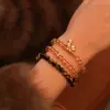 Amendoins de Caqui Bom Amendoins de Caqui Estilo Chinês Novo Pingente Citrino Pulseira Feminina de Alto Padrão Nicho Pulseira de Empilhamento