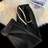 Jeans de Marca de Moda con Cintura Suelta para Hombres y Mujeres Primavera y Otoño Sueltos Versátiles Moda Estilo Americano Streetwear Retro Pantalones Rectos Acortados