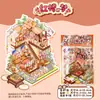 Pegatinas Grandes de Paisaje Miniatura 3D, Pegatinas de Casa de Manualidades DIY para Niños con Apilamiento Visual 3D, Personalizables