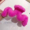 Pinza para el pelo de imitación de piel de conejo de Corea del Sur, para otoño e invierno, con suave viento, para la cabeza, con forma de tiburón grande, accesorios para el cabello al por mayor