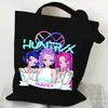Bolso de Hombro de Moda Periférico de Anime de Dibujos Animados de Comercio Exterior para Mujer, Bolso de Lona para Estudiante de Gran Capacidad, Bolso Tote para el Trabajo y el Viaje