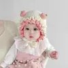 Touca de Tricô para Bebês e Crianças Pequenas para Outono e Inverno, Touca de Tricô Fofa e Adorável de Coelhinho, Touca Grossa com Forro de Fleece para Proteção das Orelhas de Bebê