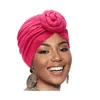 Novo chapéu lenço étnico transfronteiriço para a Amazon, turbante torcido com nó, chapéu pullover feminino liso casual e moderno