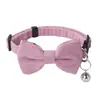 Nuevo Collar para Mascotas con Lazo Collar para Gato Hebilla de Seguridad Cascabel para Gato Collar Anti-Asfixia Collar para Cachorro Mayoreo