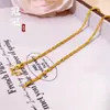 Colar Clavicular de Corrente Cilíndrica Banhado a Ouro em Latão para Mulheres, Luxo Leve, Design Simples de Nicho, Colar Versátil Que Não Desbota Facilmente