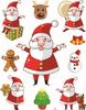 Decorações de Natal, Adesivos de Natal, Adesivos de Vidro Removíveis Ecologicamente Corretos, Adesivos de Janela de Combinação de Natal em Várias Cores