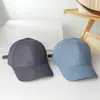 Gorra de béisbol de pana de color liso de moda con visera rígida, gorra lisa unisex, estilo retro japonés para exteriores