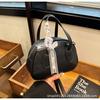 Bolso Cruzado de Color Sólido de Diseño Nicho Bolso Bowling Moderno Combinable 2025 Textil Transfronterizo Bolso de Hombro Simple
