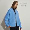 Cardigã Feminino Outono e Inverno Nova Edição Espacial Térmico e Úmido Sete à Prova de Vento Cardigã Casual Moda Jaqueta Feminina