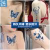 Adesivos de Tatuagem Naturais, Tatuagem Artificial Feminina Sexy de Alta Qualidade Flor Borboleta de Suco, Não Refletivo, À Prova d'Água, Resistente ao Suor e Duradouro
