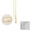 Colar ajustável tipo pino transfronteiriço em ouro 18K torcido em O não desbota corrente universal banhada a cobre acessórios simples atacado