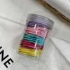 Liga de Goma Enlatada Básica Liga para el Cabello Macaron Liga de Goma Estilo Ins de Aspecto Sofisticado Versátil Liga de Goma Liga para el Cabello