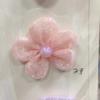 DIY Flor de Tela Hecha a Mano Malla con Lentejuelas Gasa Flor Accesorios para Ropa Infantil Accesorios para el Cabello Cristal Cinco Pétalos
