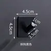 Gancho de pared de acero inoxidable 304 para comercio exterior transfronterizo, gancho individual para baño y cocina, gancho negro individual para abrigo sin taladro