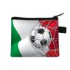 Nova Carteira de Moedas Infantil com Tema de Futebol, Carteira Curta Portátil Fofa, Bolsa Mini Cartoon com Zíper para Estudante, Bolsa Atacado