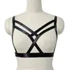Roupa Tipo Bambu Moda Ebay Tiras Cruzadas Costas Vazadas Sem Costas Feminina Sexy Lingerie Preta O0061