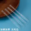 Garfos de Fruta Descartáveis, Garfos de Bambu, Garfos Transparentes para Frutas em Lata, Garfos de Fruta Embalados Individualmente para Bolo Ktv Bar Comercial