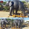 Escultura de elefante animal de cobre fundido personalizada, elefante de cobre ao ar livre, empresa de elefantes absorventes de água, ornamentos de elefante de metal para abertura de banco