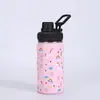 Nueva Taza Termo de Dibujos Animados de Amazon, Taza Portátil Linda de Acero Inoxidable con Popote, Botella Espacial Portátil de Moda para Exteriores