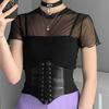 Moda Europeia e Americana Larga Elástico Cintura Seal Mulheres Vestido Decorações Tribunal Estilo Cinto Peitoral Decorativo