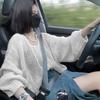 Suéter de punto hueco de mohair suave y encerado para mujer, blusa holgada estilo coreano para primavera y otoño, de moda