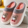 Pantuflas de algodón para mujer, de otoño e invierno, de piel sintética, impermeables, gruesas, para interiores, cálidas y antideslizantes, para hombre.