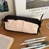 Nova Bolsa de Lápis com Laço Nuvem Puff High-Looking para Estudante Bolsa de Armazenamento de Material Escolar Bolsa de Lápis de Grande Capacidade