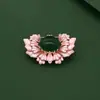 Broche de Flor de Begonia de Alta Gama para Mujer, Nuevo Broche de Tendencia Nacional Estilo Chino, Alfiler de Flor Clásico, Accesorio Versátil para Trajes y Cheongsams