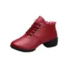 Zapatos de Baile Cuadrado, Zapatos de Baile para Mujer, Zapatos de Baile Sailor de Tacón Medio de Suela Blanda para Adultos, Zapatos de Baile, Zapatos de Actuación, Nuevo Malla E18