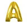 Globo de película de aluminio de 32 pulgadas con letra gorda transfronterizo, decoración para fiesta de cumpleaños, bola de papel de aluminio dorado, plateado, oro rosa