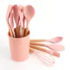 Fábrica de Barris Transfronteiriça Cabo de Madeira Utensílios de Cozinha de Silicone Conjunto de 11 Peças Pá Antiaderente Utensílios de Cozinha Conjunto de Cozinha