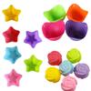 Cocedor de Huevos de Silicona Molde para Pasteles Molde para Gelatina Estrella de Cinco Puntas Flor Bizcocho Muffin Taza Molde de Silicona Mousse Pudín