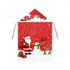 Capas Navideñas Impresas de Fábrica Hechas a Medida Transfronterizas con Papá Noel, Muñeco de Nieve, Reno y Varios Animales de Dibujos Animados