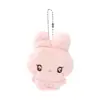 Pingente de Pelúcia de Coelho Macio e Fofo Decoração de Mochila Cartoon Feminina Chaveiro Pequeno Presente Fornecimento Atacado