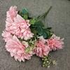 Ramo Artificial de Dalia Escandinavo de 10 Cabezas Flor Falsa de Plástico Decoración para el Hogar Boda Dalia Artificial Flor de Seda