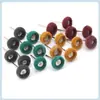 Cabezal de pulido de esponja de fibra, cabezal de pulido de nailon con mango, rueda de esponja para fregar, cabezal de pulido cepillado, mini cepillo con mango de 3 mm
