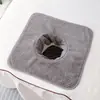 Toalla gruesa especializada para cama de masaje de salón de belleza con agujero, funda de almohada y almohadilla facial